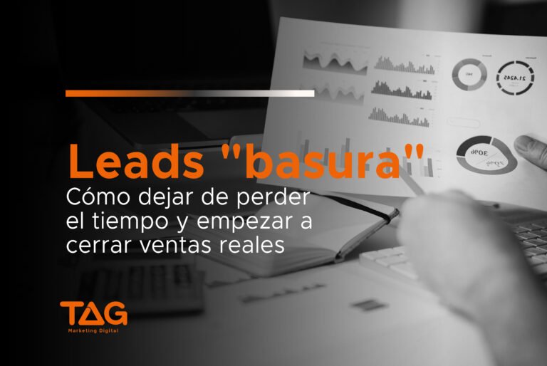 Embudo de ventas filtrando leads basura para obtener clientes cualificados en España.
